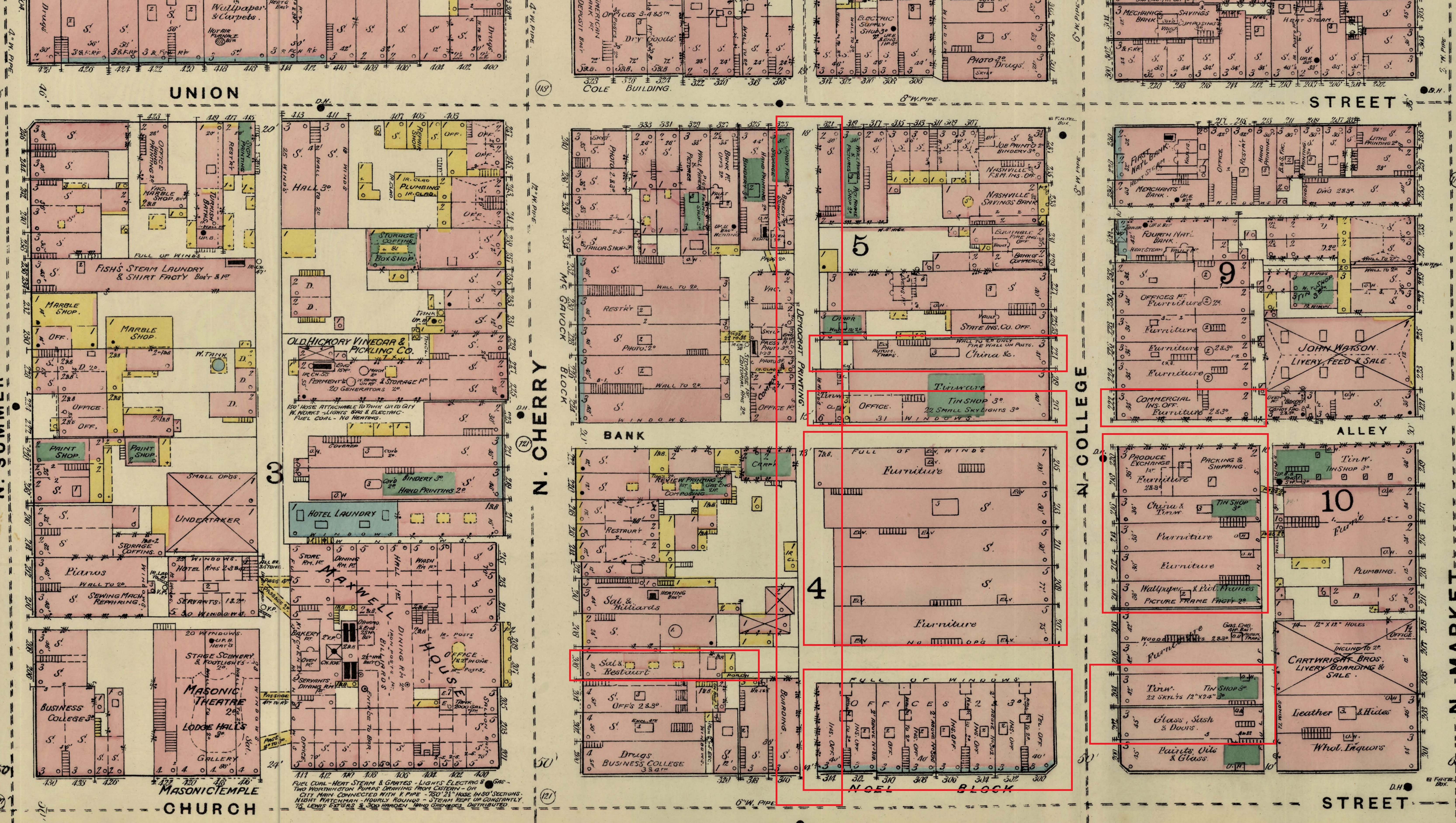 1888 Sanborn Fire Insurance map