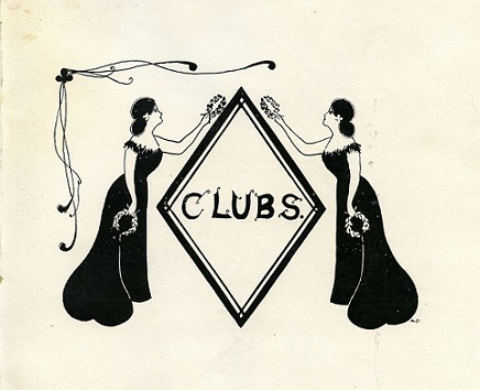 From the Nashville College of Young Ladies 1899 yearbook, cover page for clubs