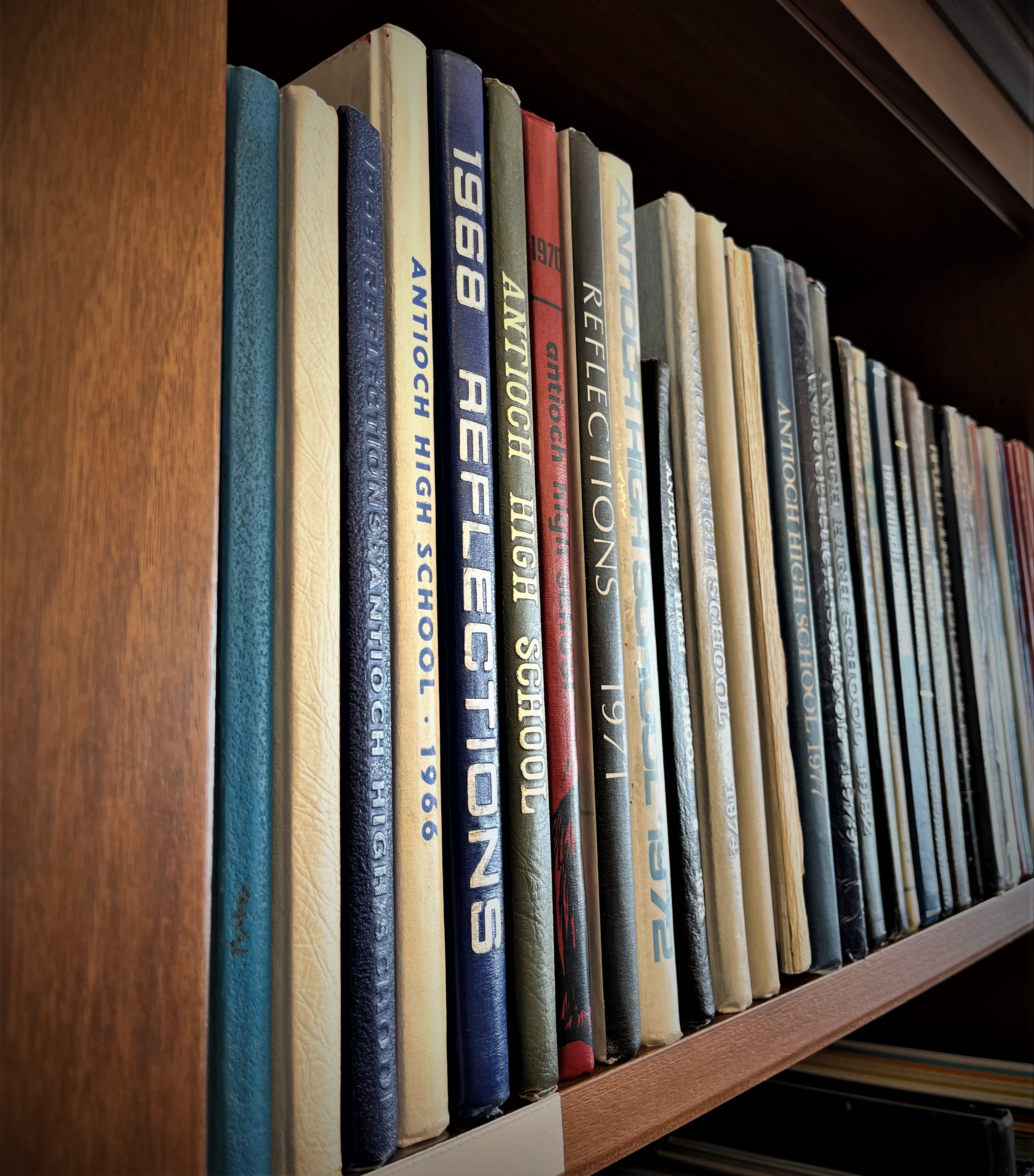 Yearbook shelves