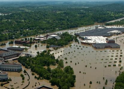 Opryland Hotel overrun by flood water