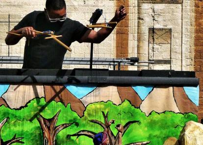 puppeteer performing a show