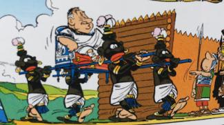 panel from an Asterix comic book