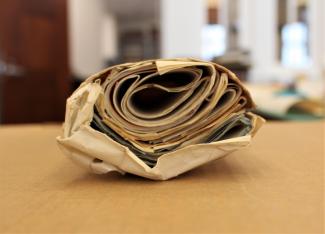 Photo of an unprocessed criminal court case file