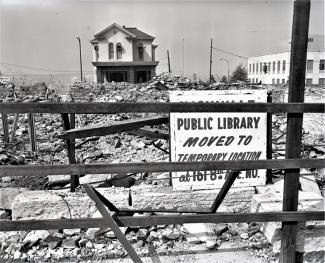 Demolition of the Carnegie building