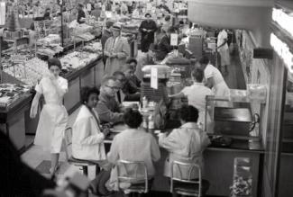 Sit-in believed to be at the Woolworth's on 5th Ave N