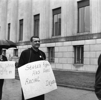 Rev. C.T. Vivian at a march in Nashville, in 1964