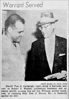 Tennessean clipping from May 1957