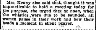 Clipping from the Tennessean, from August 28th, 1920