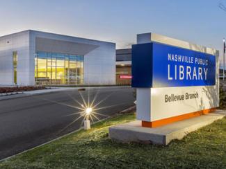 exterior of bellevue branch library