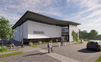 illustration of new donelson library